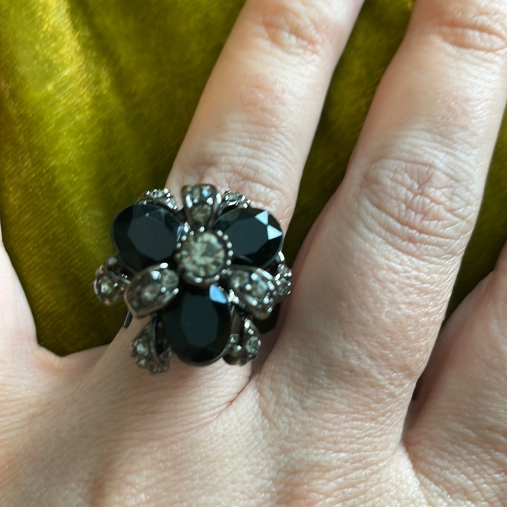 Costume Adjustable Black Ring